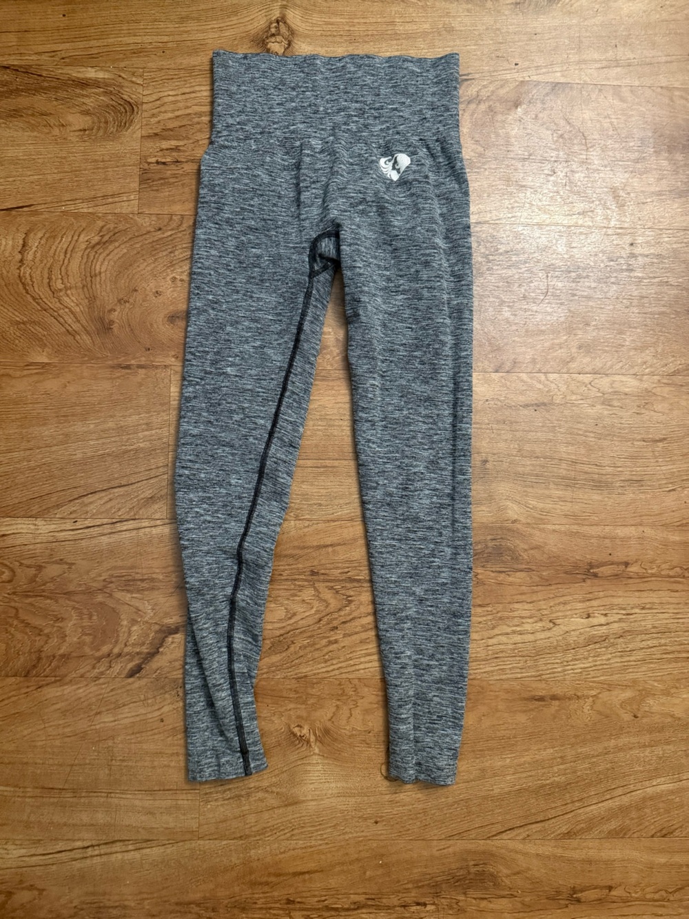 High-Waist Gray Seamless Leggings